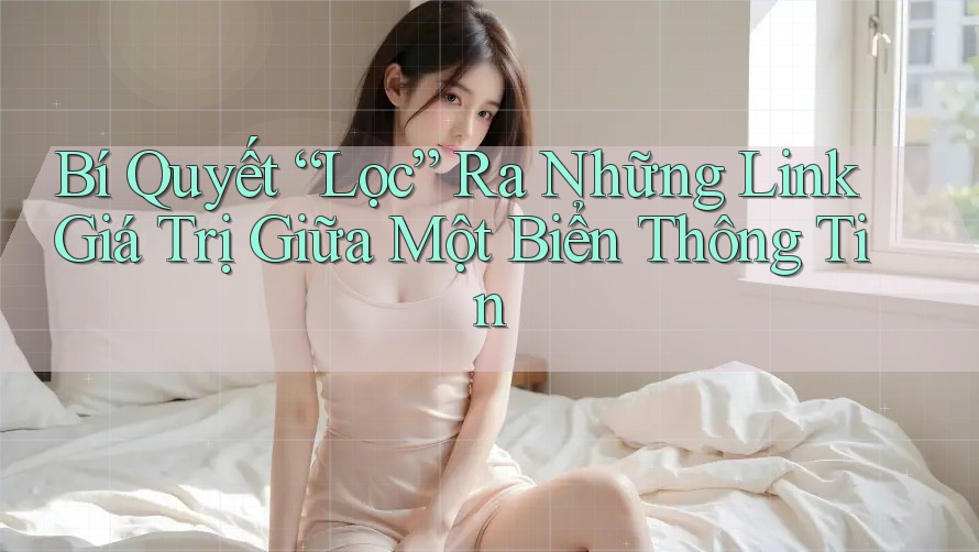 Bí Quyết “Lọc” Ra Những Link Giá Trị Giữa Một Biển Thông Tin Bí Quyết “Lọc” Ra Những Link Giá Trị Giữa Một Biển Thông Tin