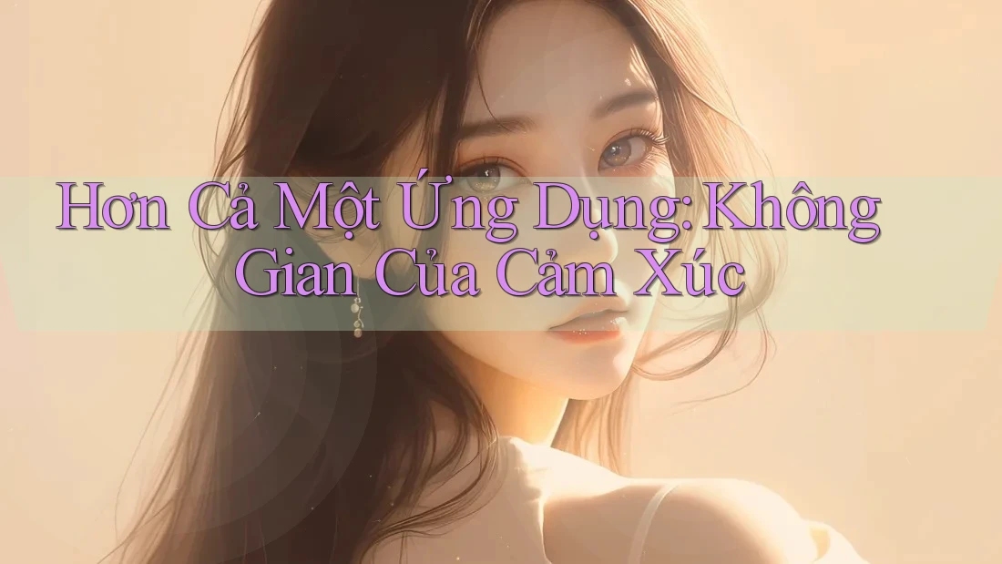 Hơn Cả Một Ứng Dụng: Không Gian Của Cảm Xúc Hơn Cả Một Ứng Dụng: Không Gian Của Cảm Xúc