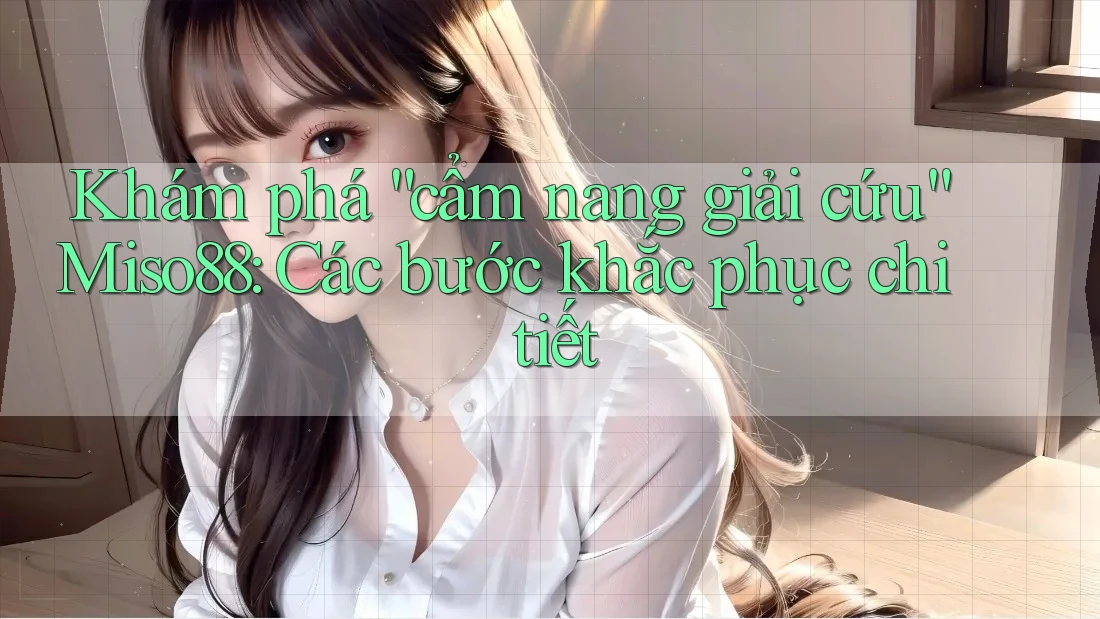 Khám phá “cẩm nang giải cứu” Miso88: Các bước khắc phục chi tiết Khám phá “cẩm nang giải cứu” Miso88: Các bước khắc phục chi tiết