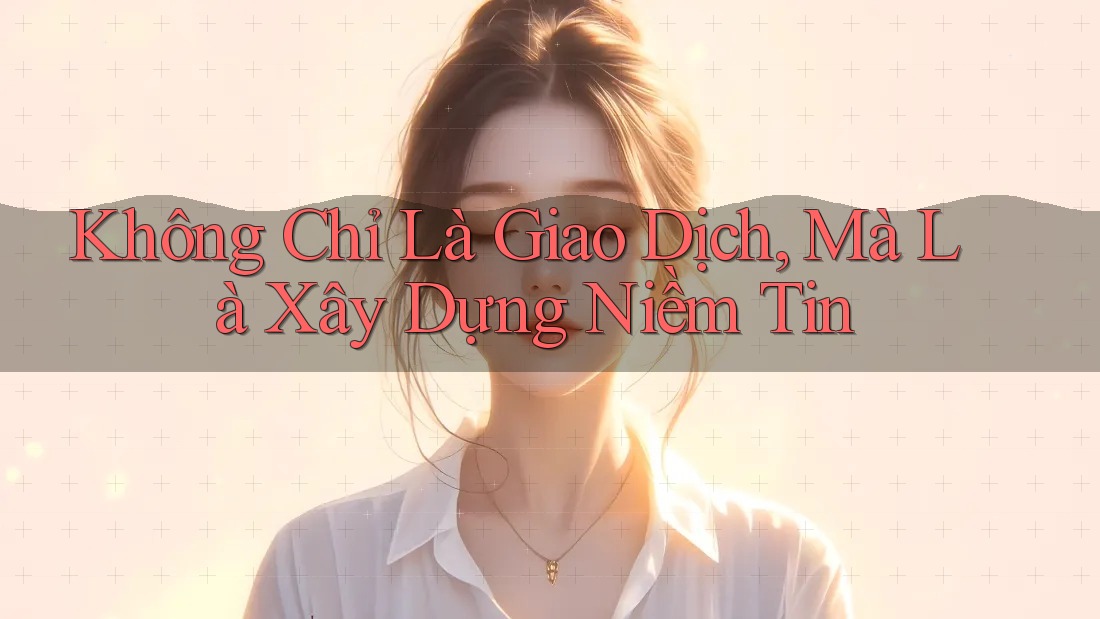 Không Chỉ Là Giao Dịch, Mà Là Xây Dựng Niềm Tin Không Chỉ Là Giao Dịch, Mà Là Xây Dựng Niềm Tin