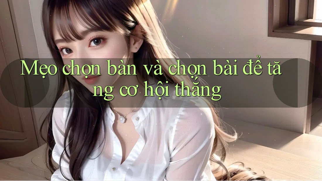 Mẹo chọn bàn và chọn bài để tăng cơ hội thắng Mẹo chọn bàn và chọn bài để tăng cơ hội thắng