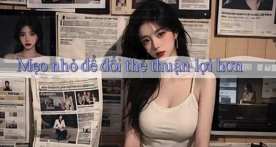 Mẹo nhỏ để đổi thẻ thuận lợi hơn Mẹo nhỏ để đổi thẻ thuận lợi hơn