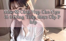miso 88 cách nạp cho người ở Đồng Tháp được cấp phép