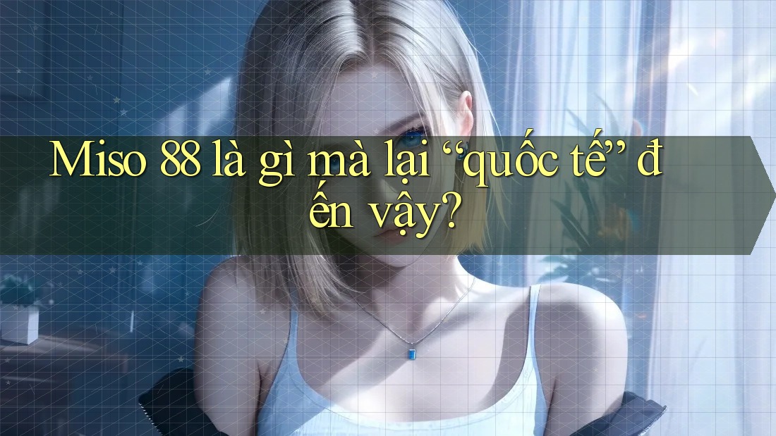 Miso 88 là gì mà lại “quốc tế” đến vậy?