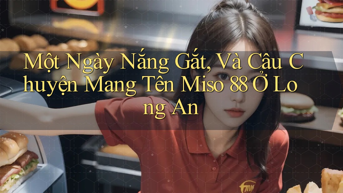 Một Ngày Nắng Gắt, Và Câu Chuyện Mang Tên Miso 88 Ở Long An Một Ngày Nắng Gắt, Và Câu Chuyện Mang Tên Miso 88 Ở Long An