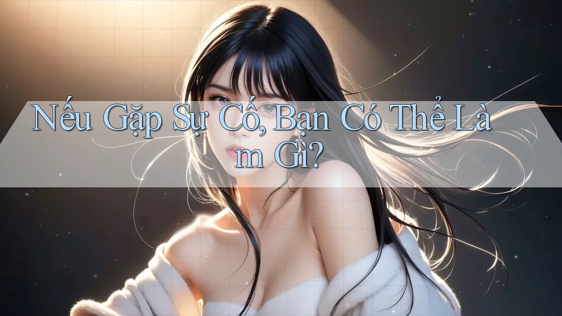 Nếu Gặp Sự Cố, Bạn Có Thể Làm Gì? Nếu Gặp Sự Cố, Bạn Có Thể Làm Gì?